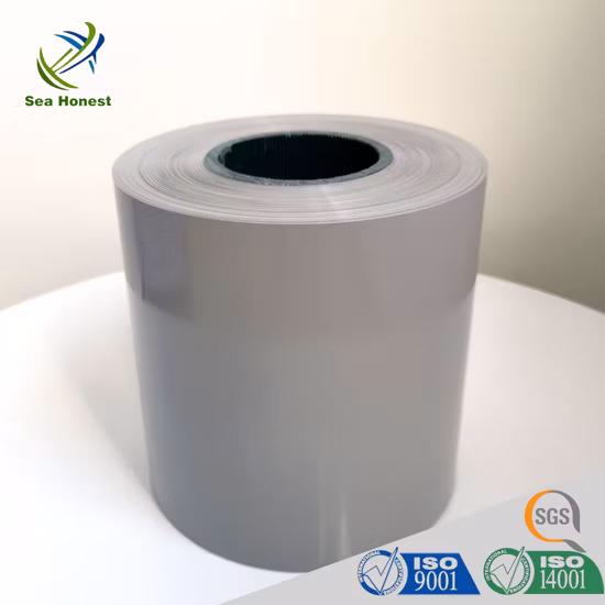 Película compuesta transparente ámbar anaranjada de PVC/LDPE PVC/PE del líquido oral que empaqueta la anchura de 345m m